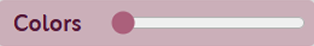 Color slider for editable items.